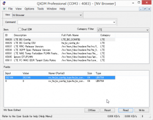 SnapCrab_QXDM Professional (COM3 4083) - [NV Browser]_2015-2-14_18-16-4_No-00